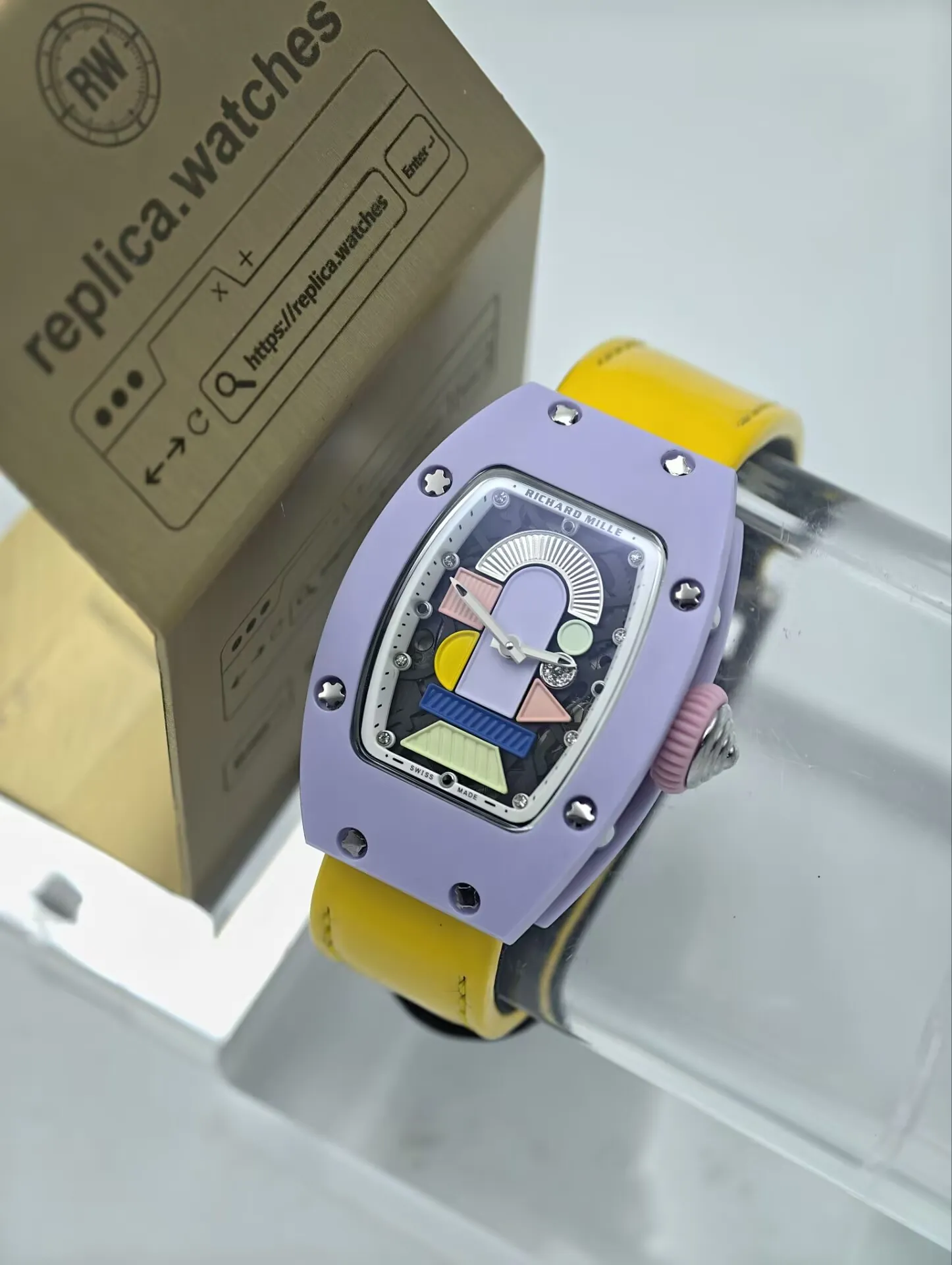 Richard Mille RM 07-01 Automatic Movement 31mm Ceramic Artistic Skeleton Replica Watch