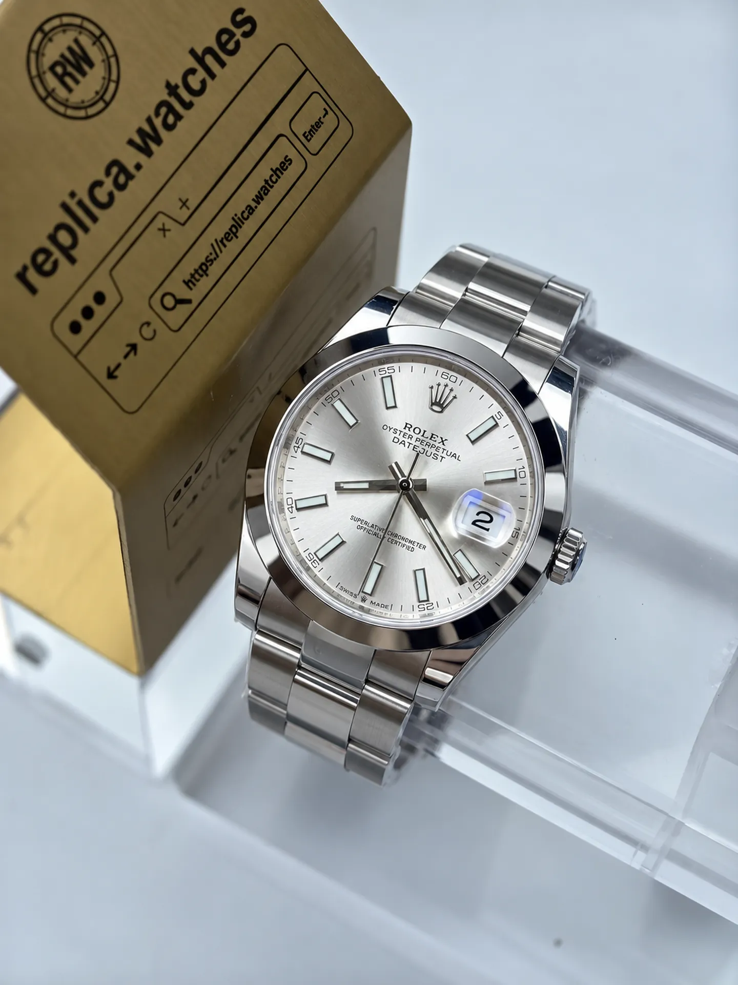 Replica Rolex Datejust 41 M126300-0003 Silver Dial 41mm Steel Oyster 3235 Free Sprung Watch