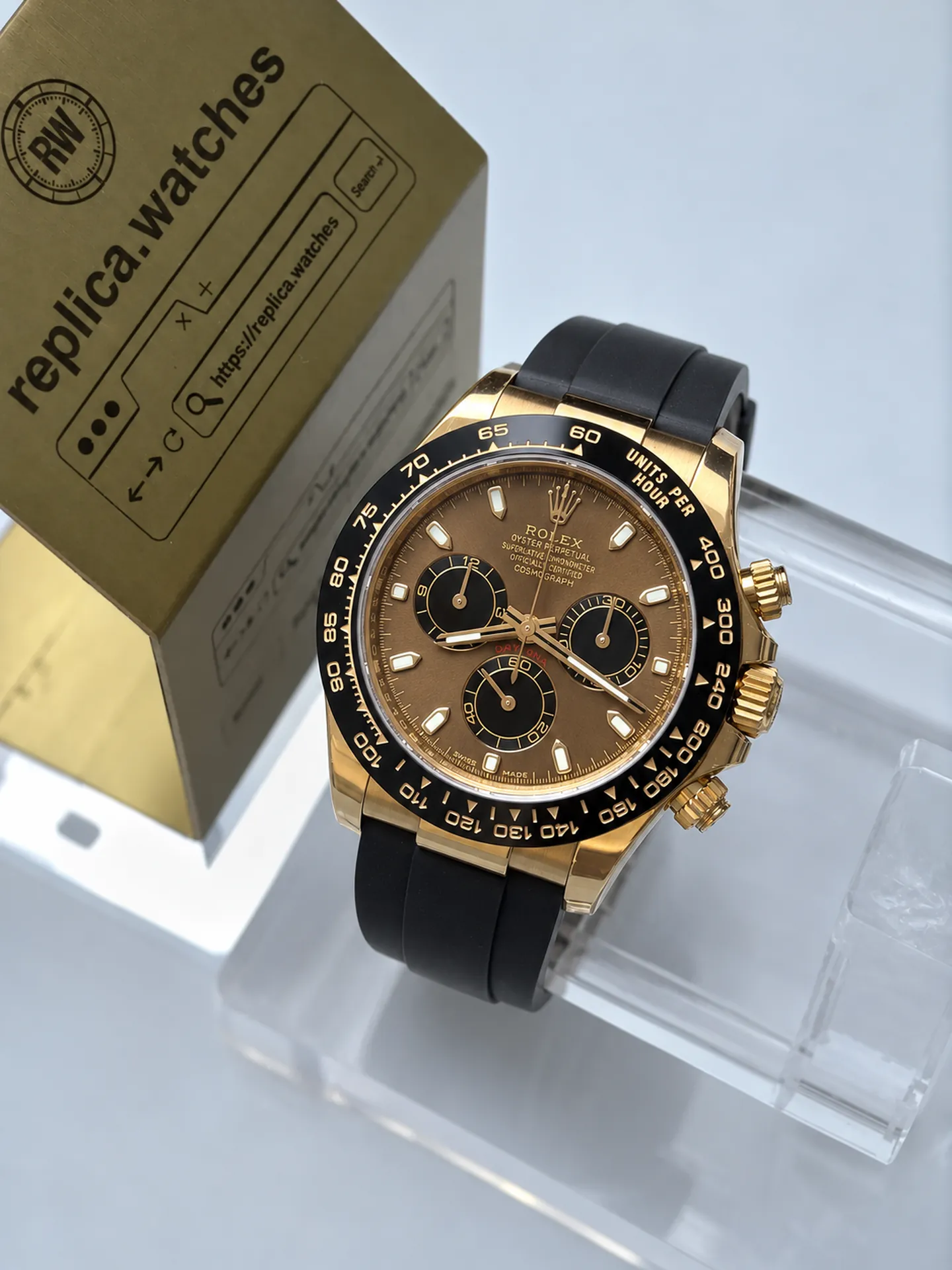 Replica Rolex Daytona M116515LN-0041 Chocolate Dial 40mm Everose Gold Oysterflex 4130 Watch