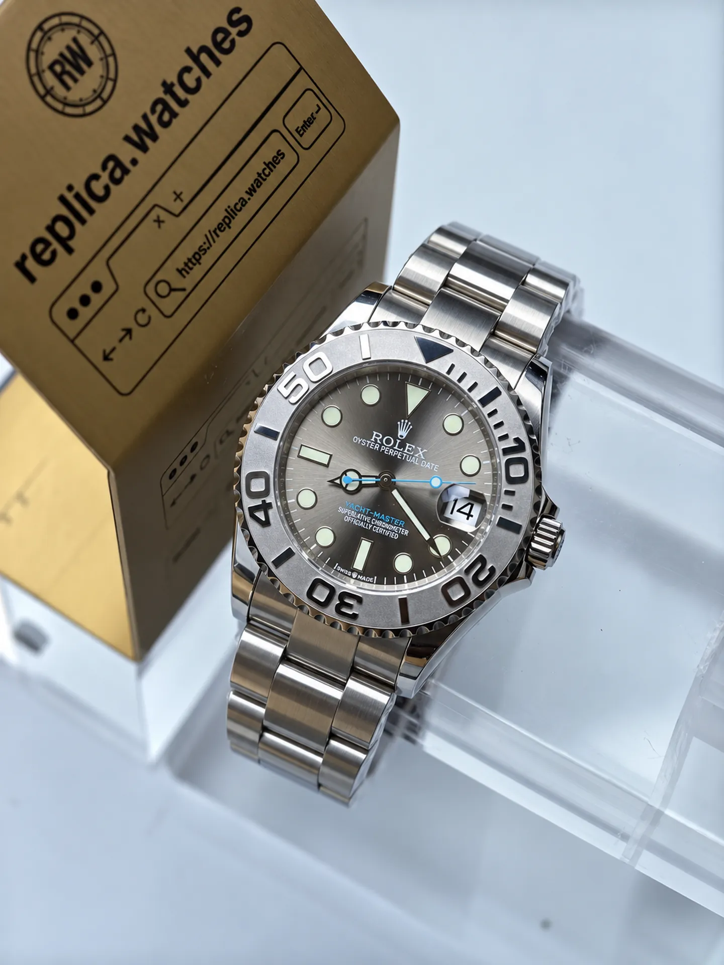 Replica Rolex Yacht-Master M268622-0002 Slate Grey Dial 37mm Steel 2236 Watch