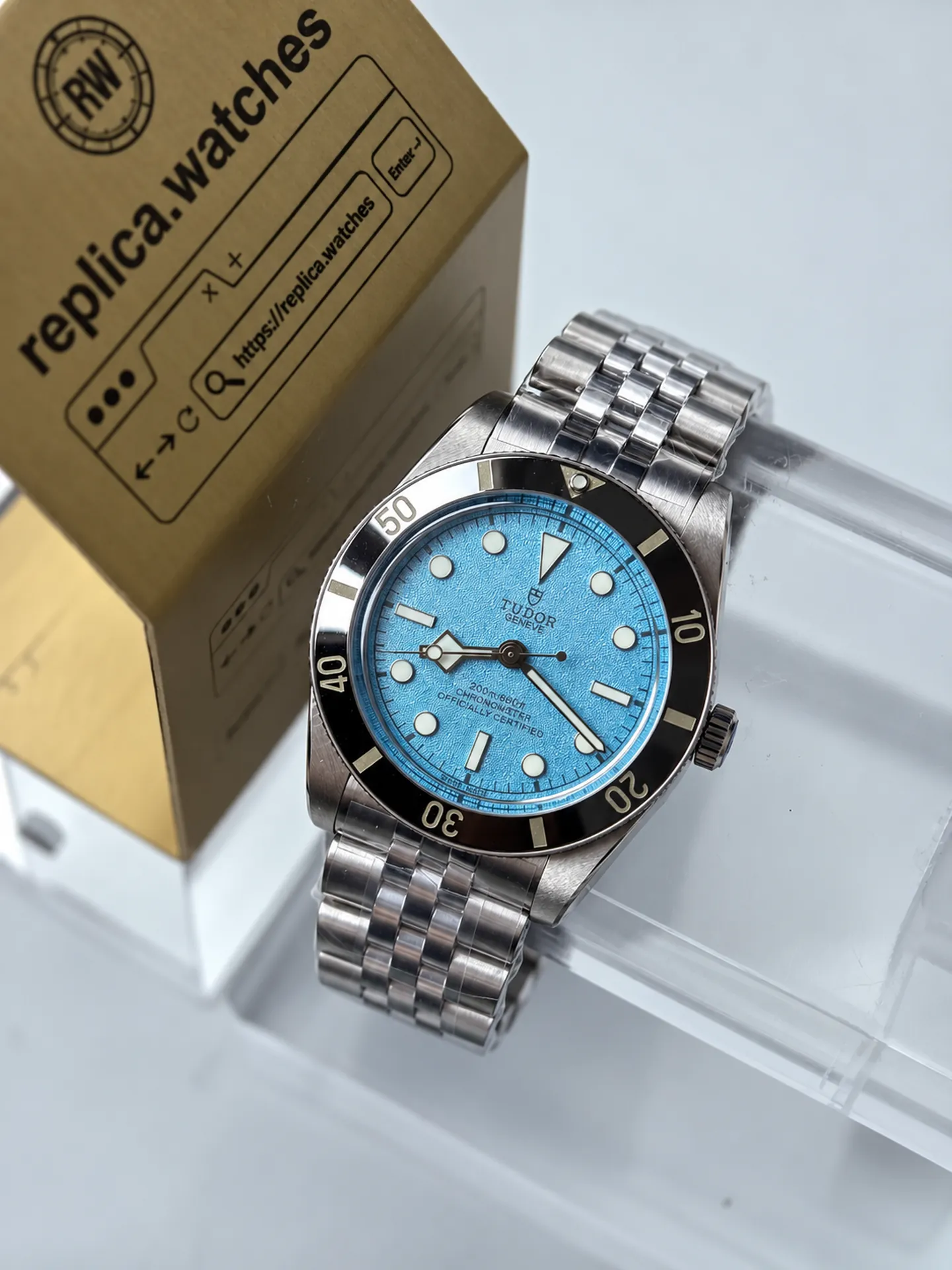 Replica Tudor Black Bay 54 M79000-0001 Lagoon Blue Dial 37mm Steel MT5400 Watch