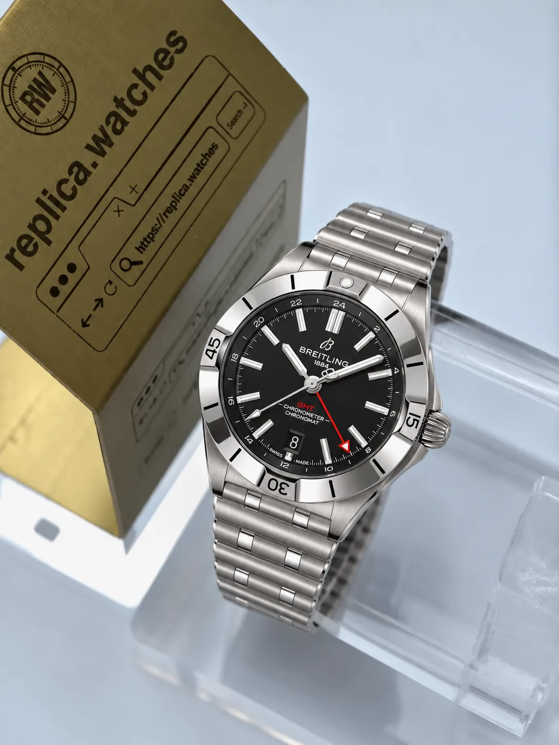 Breitling Chronomat Automatic GMT 40 A32398101B1A1 Stainless Steel Automatic Replica Watch