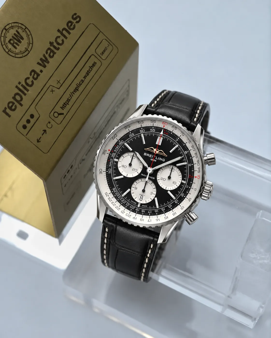 Breitling Navitimer B01 Chronograph 43mm AB0138211B1P1 Vintage Aviation Replica Watch