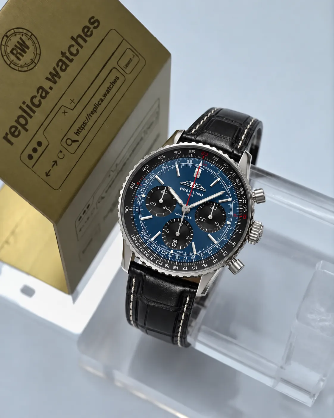Breitling Navitimer B01 Chronograph AB0139241C1P1 Automatic 41mm Vintage Navy Blue Watch