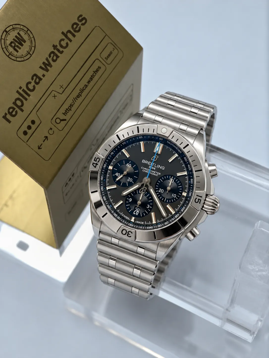 Breitling Chronomat EB0134101M1E1 42mm Automatic Dark Grey Dial Replica Watch
