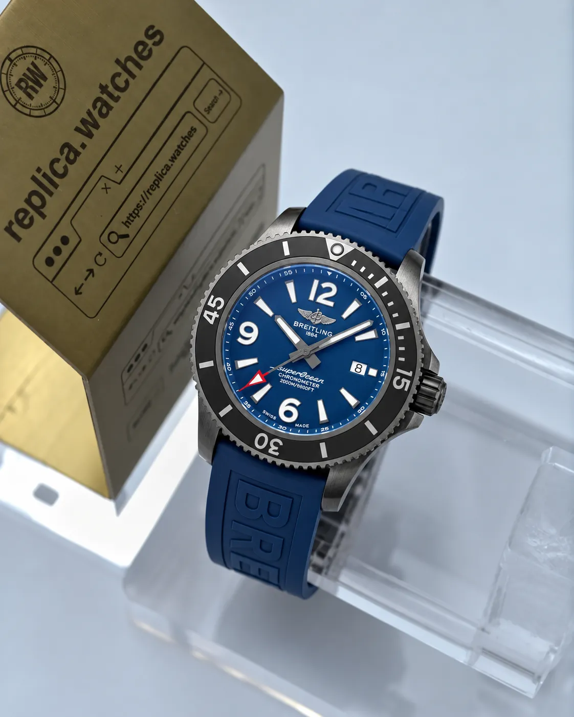 Breitling Superocean M17368D71C1S1 46mm Automatic Blue Dial Replica Watch