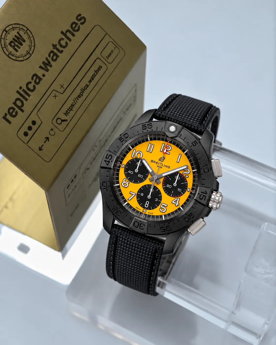 Breitling Avenger B01 Chronograph 44mm SB0147101I1X2 Black Ceramic Replica Watch