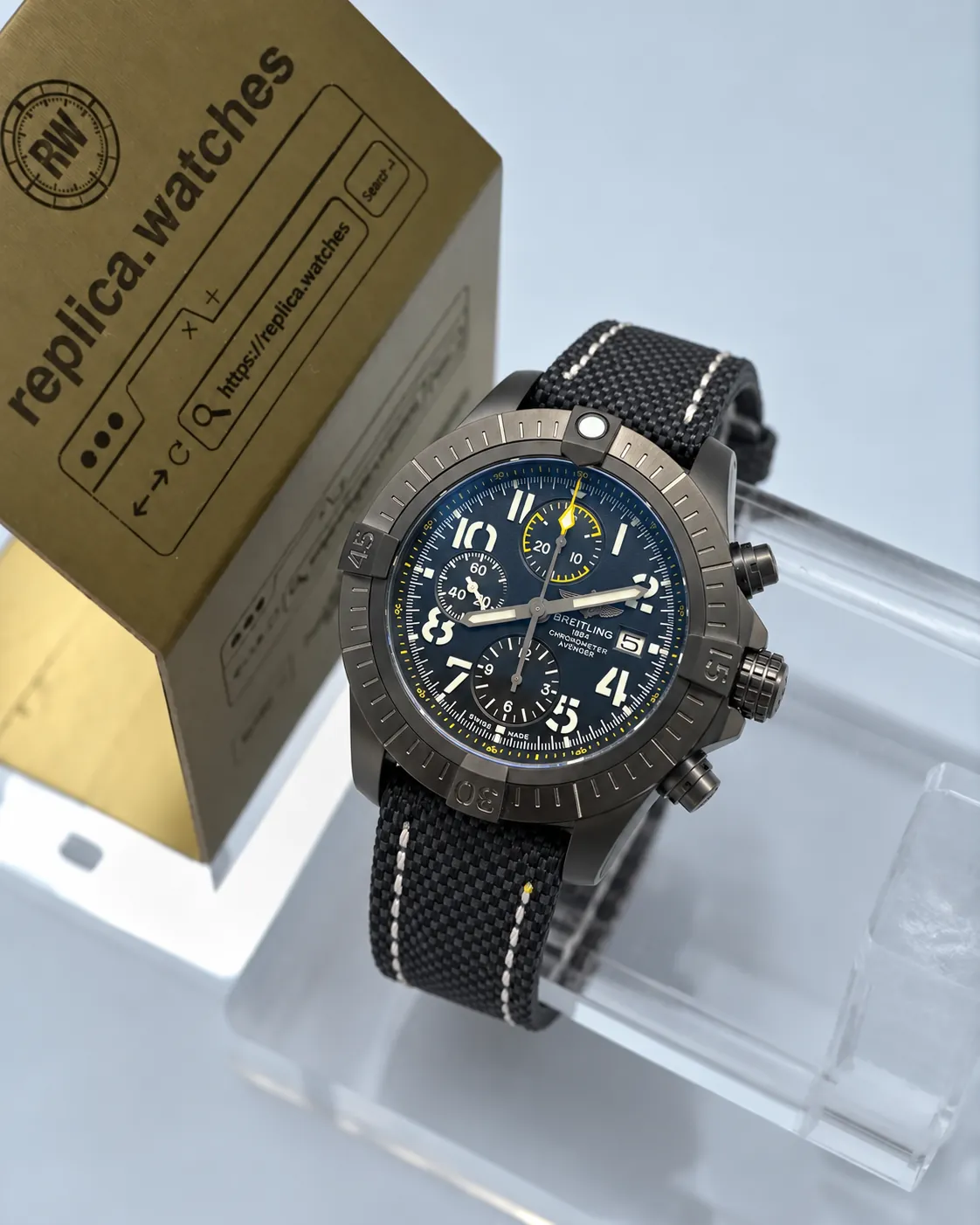 Breitling Avenger V13317101B1X1 45mm Automatic Black Titanium Replica Watch