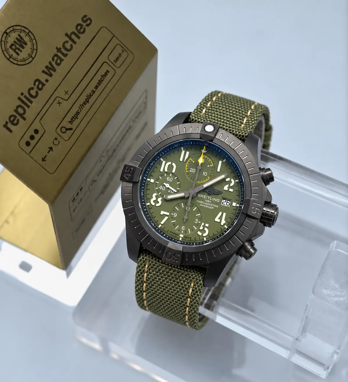 Breitling Avenger Chronograph 45 Night Mission 45mm V13317101L1X1 Automatic Replica Watch