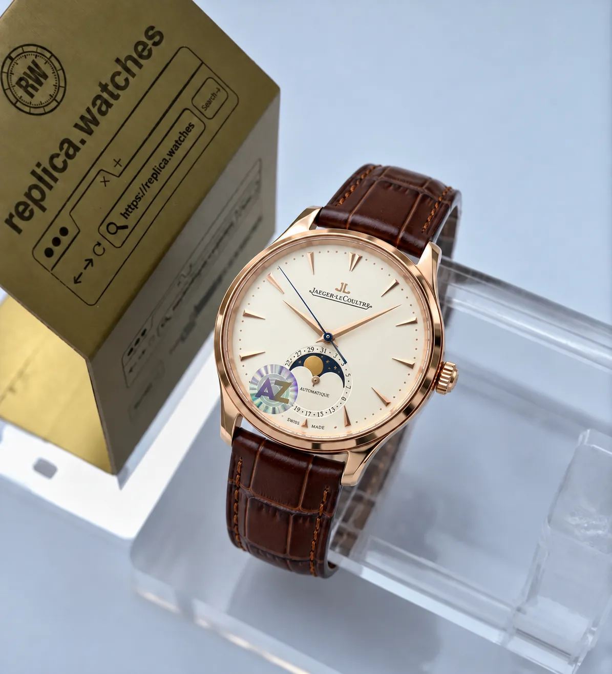 Jaeger-LeCoultre Master Ultra Thin Moon Q1362520 39mm Rose Gold Elegant Dress Watch