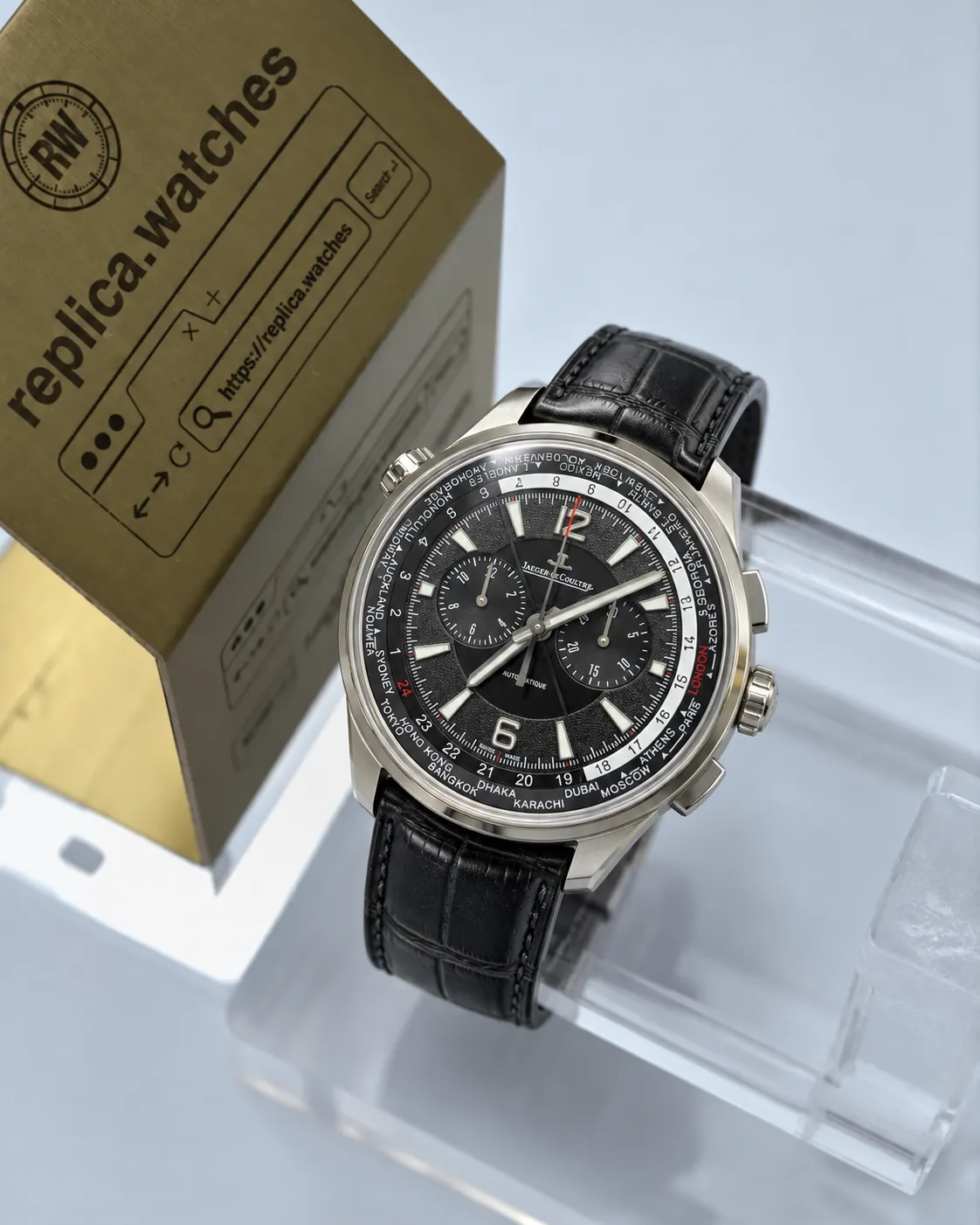 Jaeger-LeCoultre Polaris 44mm Q905T470 Titanium Automatic Travel Replica Watch