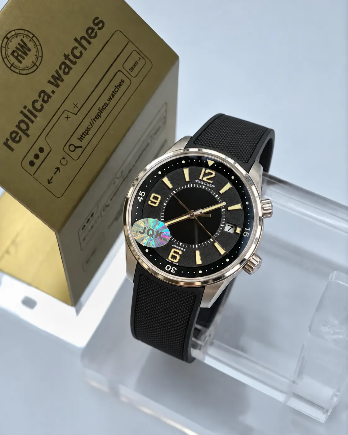 Jaeger-LeCoultre Polaris Date Q9068670 42mm Black Dial Replica Watch