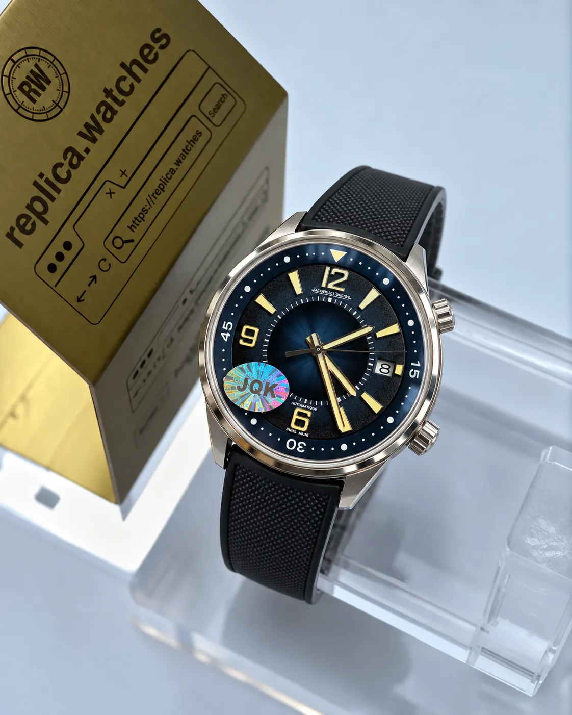 Jaeger-LeCoultre Polaris Date Q906868J 42mm Navy Blue Dial Replica Watch