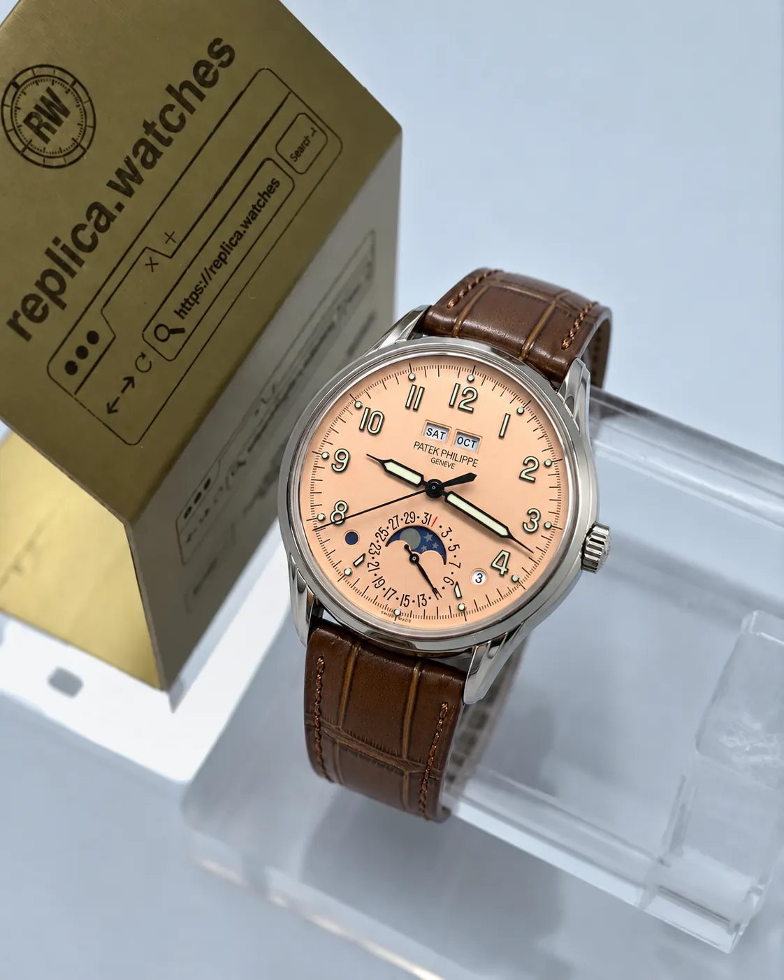 Patek Philippe Grand Complications 5320G-011 40mm Rose Gold Dial Replica Watch