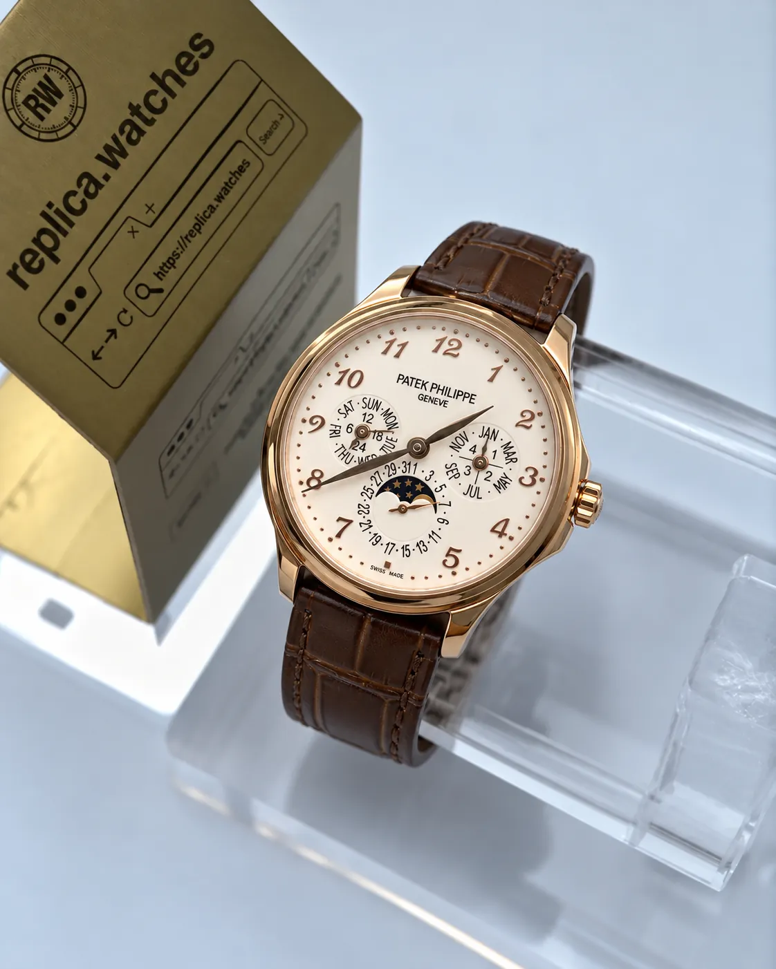 Patek Philippe Grand Complications 5327R-001 39mm Ivory White Dial Replica Watch