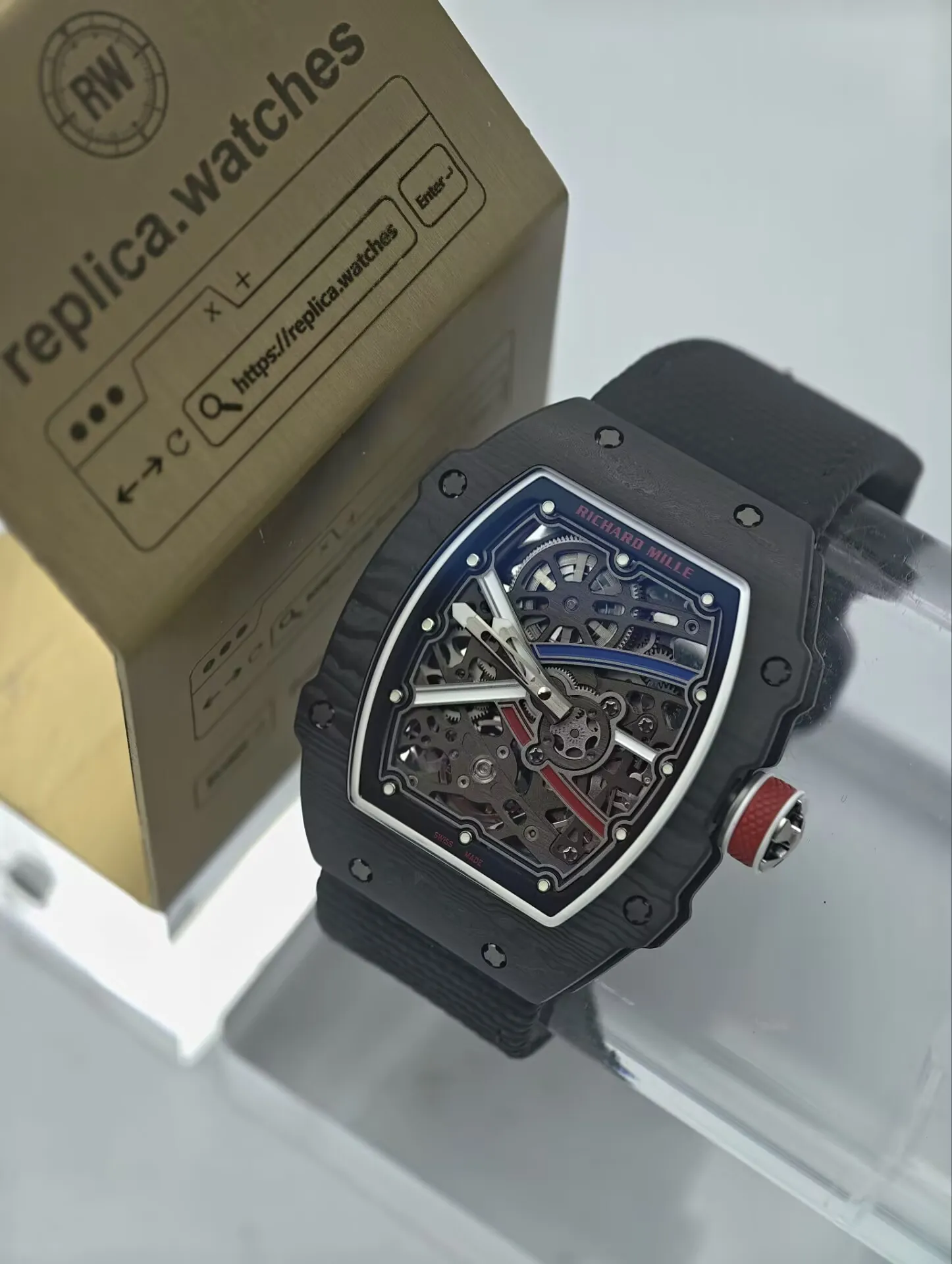 Richard Mille RM 67-02 CRMA7 Carbon Fiber Skeleton Super Clone Watch