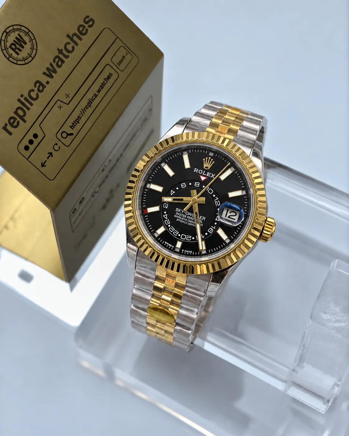 Rolex Sky-Dweller M336933-0004 Black Dial 42mm Super Clone Luxury Watch