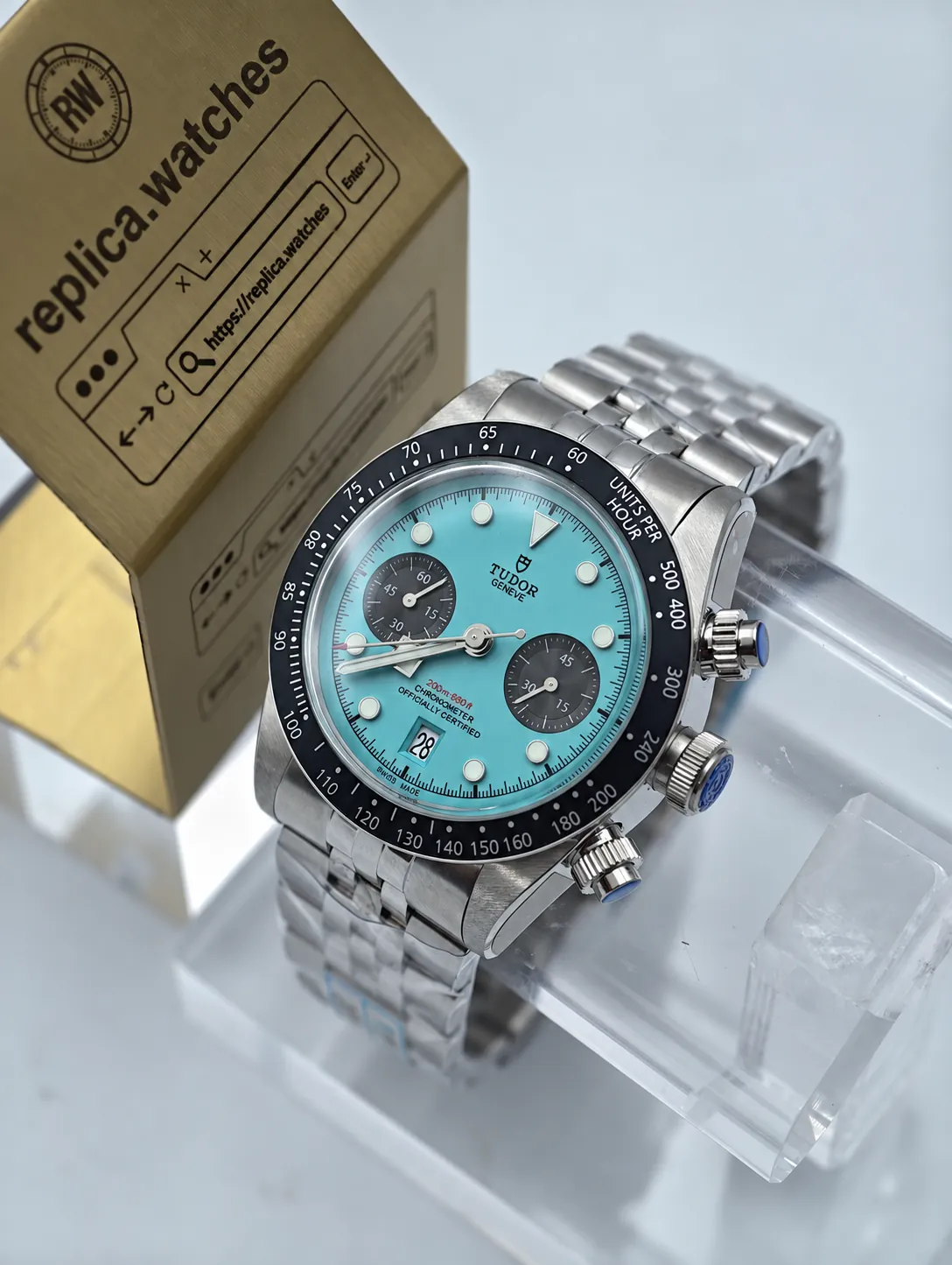 Tudor Black Bay Chrono M79360N-0024 41mm Turquoise Dial Replica Watch