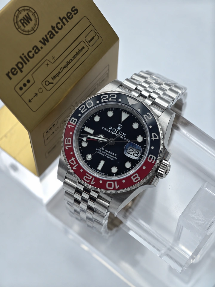 Rolex GMT Master II 16710A Coke Bezel Black Dial 904L Steel Super Clone Watch Caliber 3285