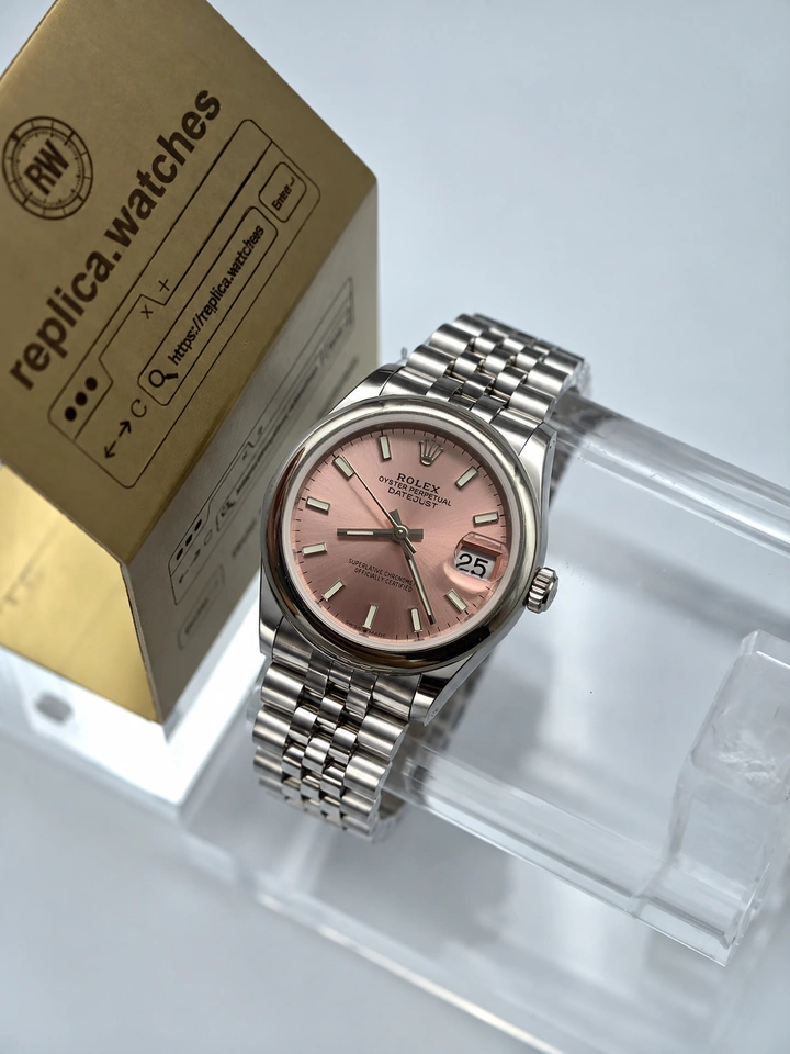 Rolex Datejust M278240-0008 Super Clone Watch 31mm Pink Dial 904L Stainless Steel Sapphire Crystal Clone Cal.2236