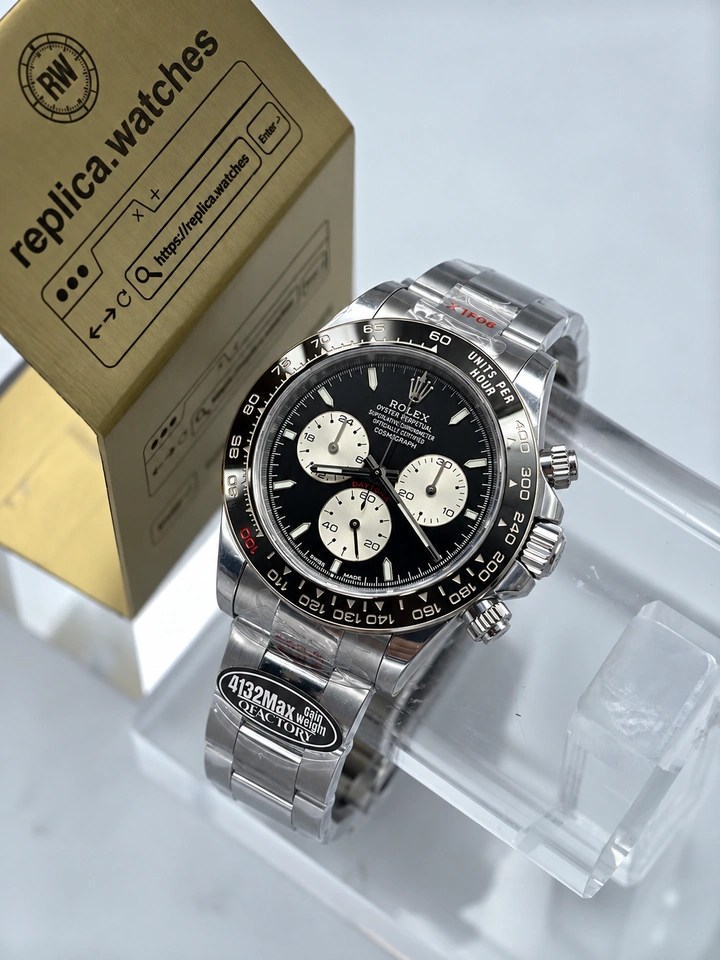 Rolex Daytona M126529LN-0001 Super Clone Watch, 40mm 904L Steel, Black Ceramic Bezel, Cal.4132 Movement
