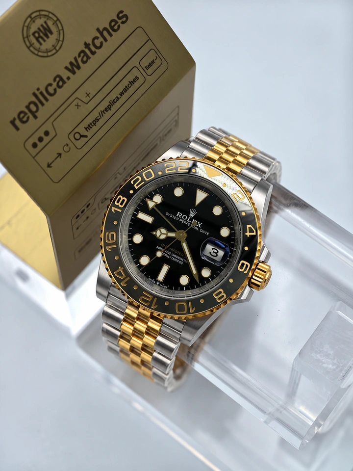 Rolex GMT-Master II M126713GRNR-0001 40mm Black Dial Black Grey Ceramic Bezel Super Clone Watch