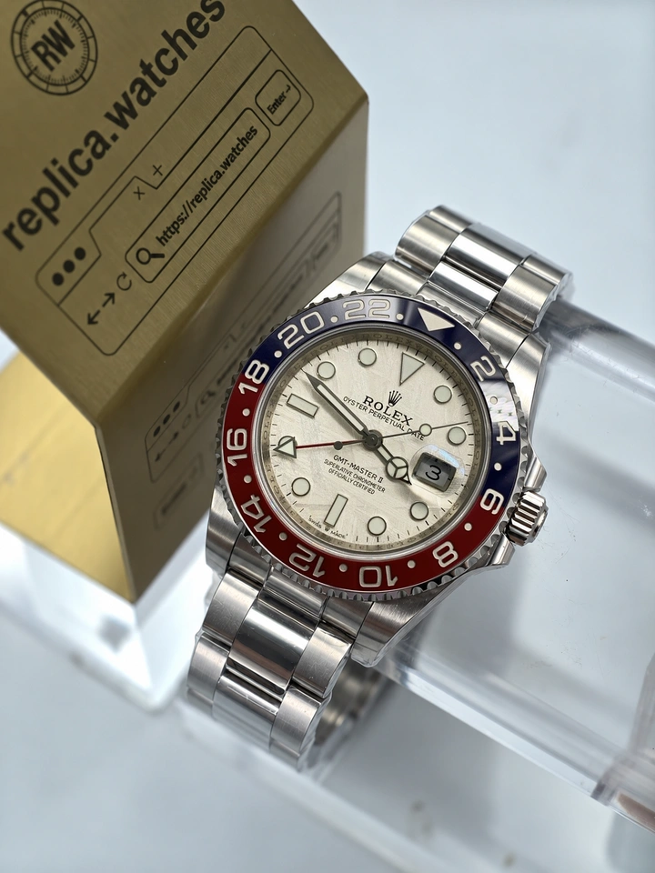 Rolex GMT-Master II M126719BLRO-0002 Pepsi Meteorite 40mm Super Clone Watch 904L Steel Gain Weight