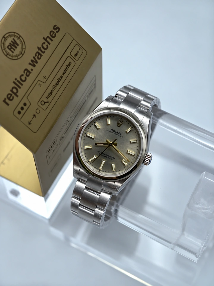 Rolex Oyster Perpetual M277200-0001 31mm Silver Sunray Dial 904L Stainless Steel Bracelet Sapphire Crystal Cal.2232 Clone Watch