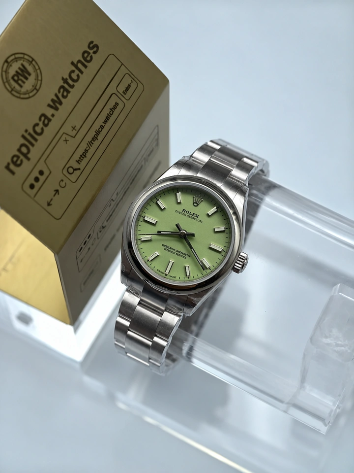 Rolex Oyster Perpetual M277200-0012 31mm Pistachio Green Dial 904L Steel Super Clone Watch Clone Cal.2232