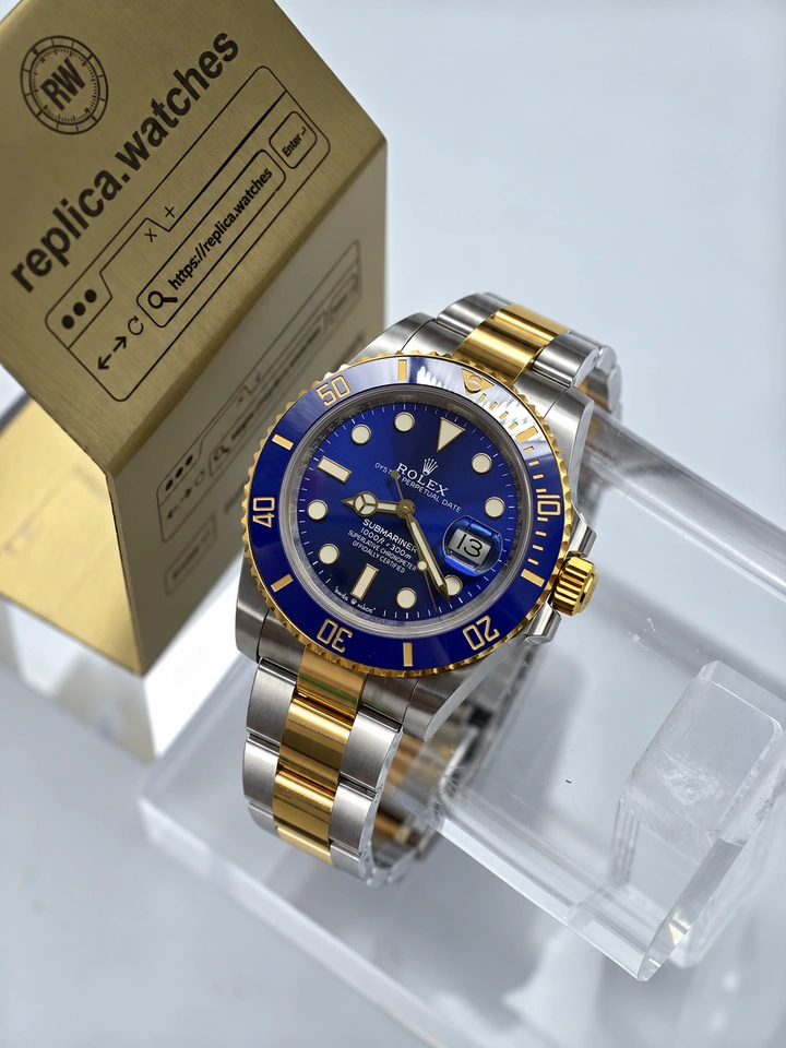 Rolex Submariner M126613LB-0002 41mm Blue Dial Two-Tone 904L Steel Ceramic Bezel Super Clone Watch